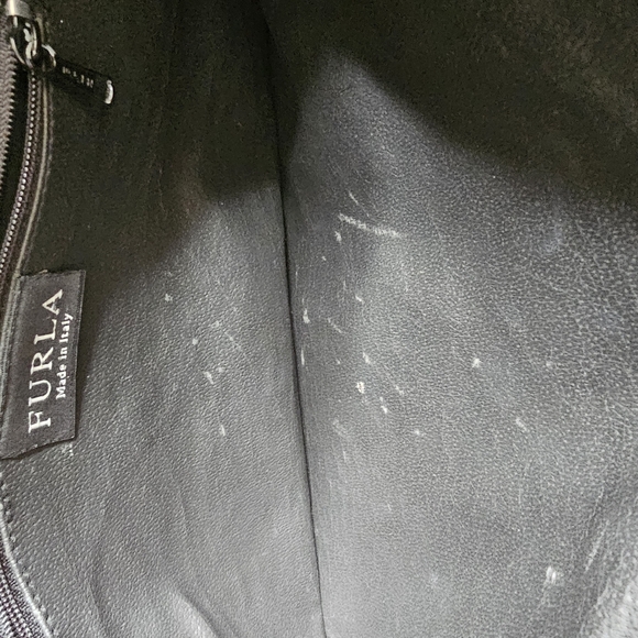 Furla black leather reptile alligator texture purse - Picture 11 of 11